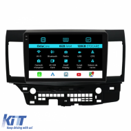 Navigation for Mitsubishi Lancer, 2007-2013, 9 Inch, 6Gb Ram, 128Gb Storage, Carplay - NAVMS96UYI