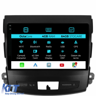 Navigation for Mitsubishi Outlander, 2005-2011, 9 Inch, 4Gb Ram, 64Gb Storage, Carplay - NAVMS94FNW