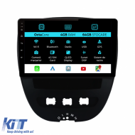 Navigation for Peugeot 107, Citroen C1, Toyota Aygo (2005 - 2015), 10 Inch, 4Gb Ram, 64Gb Storage, Carplay - NAVPG104YNV