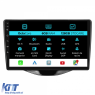 Navigation for Peugeot 107, Citroen C1, Toyota Aygo (2014 - 2022), 9Inch, 6Gb Ram, 128Gb Storage, Carplay - NAVCT96QPV