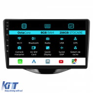 Navigation for Peugeot 107, Citroen C1, Toyota Aygo (2014 - 2022), 9Inch, 8Gb Ram, 256Gb Storage, Carplay - NAVCT98NXO