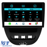 Navigation for Peugeot 107, Citroen C1, Toyota Aygo (2005 - 2015), 10 Inch, 2Gb Ram, 32Gb Storage, Carplay - NAVPG102QSB