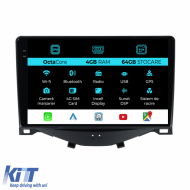 Navigation for Peugeot 108, Citroen C1, Toyota Aygo (2014 - 2022), 9Inch, 4Gb Ram, 64Gb Storage, Carplay - NAVCT94GOL