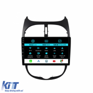 Navigation for Peugeot 206, (2001-2008), 9Inch, 6Gb Ram, 128Gb Storage, Carplay - NAVPG96QPR