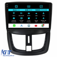 Navigation for Peugeot, 207 (2006-2015), 9 Inch, 6Gb RAM, 128Gb Storage, Carplay - NAVPG96ASI