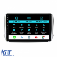 Navigation for Peugeot 208, 2008 (2013-2018), 10 Inch, 1Gb Ram, 32Gb Storage, Carplay. - NAVPG101LKV