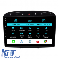 Navigation for Peugeot 308, 408 (2008-2013), 9 Inch, 6Gb RAM, 128Gb Storage, Carplay - NAVPG96RDK