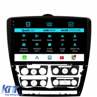 Navigation for Skoda, Octavia 2 (2004-2013), 10 Inch, Quad Core, 4Gb Ram, 64Gb Storage, Carplay - NAVSK104FHX