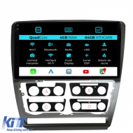 Navigation for Skoda, Octavia 2 (2004-2013), 10 Inch, Quad Core, 4Gb RAM, 64Gb Storage, Carplay - NAVSK104XLT