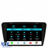 Navigation for Skoda, Octavia 3 (2013-2018), 10 Inch, 8Gb Ram, 256Gb Storage, Carplay - NAVSK108KUE