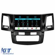 Navigation for Toyota Hilux VII (2004 - 2015), 9 Inch, 8Gb Ram, 256Gb Storage, Carplay - NAVTY98FXB