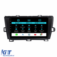 Navigation for Toyota Prius W3 (2009 - 2015), 9 Inch, 2Gb Ram, 64Gb Storage, Carplay - NAVTY92LCE