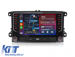 Navigation for Volkswagen, 7 Inch, 4Gb Ram, 64Gb storage, Apple Carplay Android Auto - NAVVW74YFH