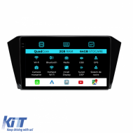 Navigation for Volkswagen Passat B8 (2015 - 2022), 10Inch, 2Gb Ram, 32Gb Storage, Carplay - NAVVW102SVB