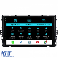 Navigation for Volkswagen T-Roc, 2017-2025, 9Inch, 2Gb Ram, 32Gb Storage, Carplay - NAVVW92ZUG