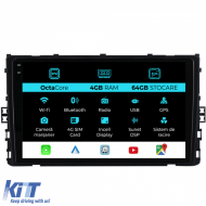 Navigation for Volkswagen T-Roc (2017-2025), 9Inch, 4Gb Ram, 64Gb Storage, Carplay - NAVVW94DDM