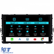Navigation for Volkswagen T-Roc (2017-2025), QuadCore, 9 Inch, 4Gb Ram, 64Gb Storage, Carplay - NAVVW94TZV