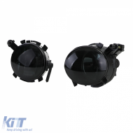 Nebelscheinwerfer in schwarzem Rauch geeignet für Seat Ibiza 6J 08-12 Leon 1P 09-12 Altea ab 09-image-6209835