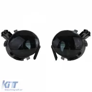 Nebelscheinwerfer in schwarzem Rauch geeignet für Seat Ibiza 6J 08-12 Leon 1P 09-12 Altea ab 09-image-6209836