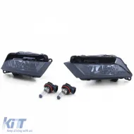 Nebelscheinwerfer Schwarz Smoke geeignet für Seat Ibiza 6J 6P Leon 5F Toledo 2012-2020-image-6277064