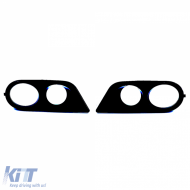 Nebelscheinwerferabdeckungen Stoßstange schwarz glänzend geeignet für BMW 3er E46-image-6194812