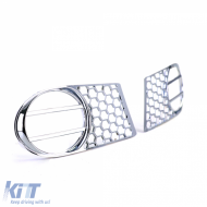 Nebelscheinwerferabdeckungen, Kühlergrillabdeckung verchromt geeignet für Suzuki Swift MZ EZ 05-08-image-6190772