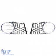 Nebelscheinwerferabdeckungen, Kühlergrillabdeckung verchromt geeignet für Suzuki Swift MZ EZ 05-08-image-6190774