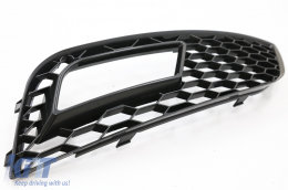 Nebelscheinwerferblenden für AUDI A4 B8 Facelift 12-15 RS4 Design Schwarz-image-6088486