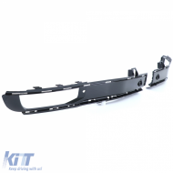 Nebelscheinwerfergitterrahmen Stoßstange schwarz glänzend geeignet für VW T6 15-19 mit PDC-image-6192788