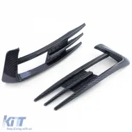 Nebelscheinwerferrahmen Gitter im GTI-Look aus Carbon, geeignet für VW Golf 7 12-17-image-6200149