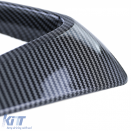 Nebelscheinwerferrahmen Gitter im GTI-Look aus Carbon, geeignet für VW Golf 7 12-17-image-6200152