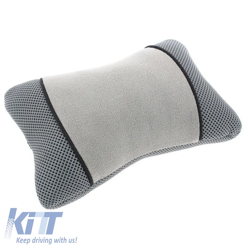 Neck Cushion suitable for Car Seat Grey 26x15cm 1 Piece Car+ ACA1000