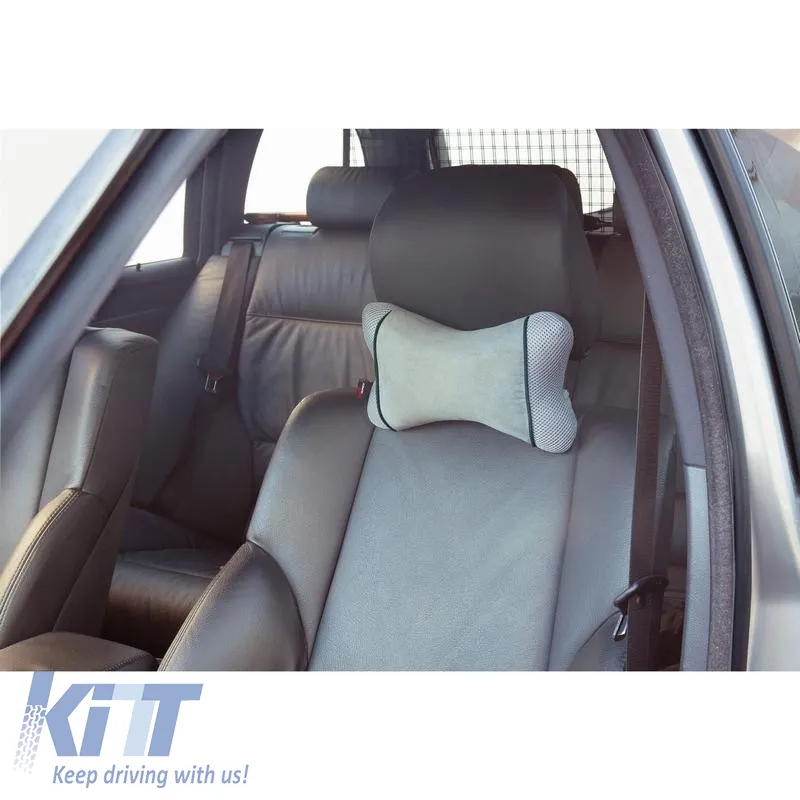 Neck Cushion suitable for Car Seat Grey 26x15cm 1 Piece Car+ ACA1000