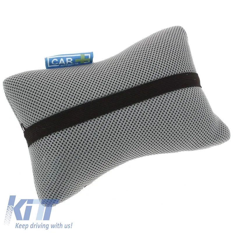 Neck Cushion suitable for Car Seat Grey 26x15cm 1 Piece Car+ ACA1000