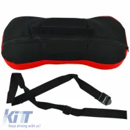 Neck Cushion Type-R suitable for Car Seat Red / Black 34x16x7cm 1 Piece-image-6305081