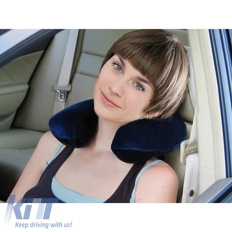 Neck Support Anatomic / Orthopedic Cushion Memory Foam & Latex 3012371 29x10x25.5cm Blue 1 pc