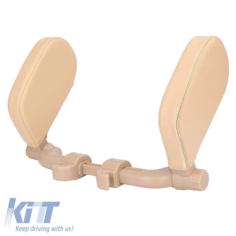 Neck Support Headrest Cushion Memory Foam HLU3000 11x20x3.5cm Beige 1 Pc