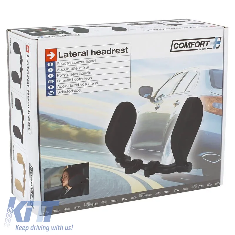 Neck Support Headrest Cushion Memory Foam HLU3000 11x20x3.5cm Beige 1 Pc