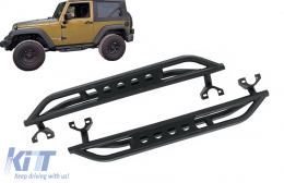Подложки Степенки Nerf Bars подходящи за Jeep Wrangler Rubicon JK (2007-2017) 2 врати Желязо-image-6114187