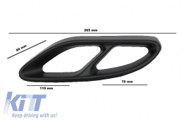 Nero Suggerimenti Copertine per Mercedes C W205 S65 E65 GLE W166 X166 GLC W253-image-6023062