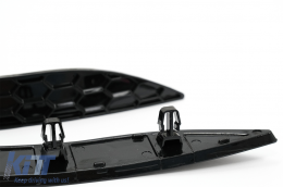 Nid d'abeille Couvercle réflecteur arrière pour VW Golf 7 5G 13-17 R & R-Line Pare-chocs-image-6086468