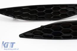 Nid d'abeille Pare-chocs arrière Couvercle réflecteur pour VW Golf 7 GTI Hatchback 5G 2013-2017-image-6086458