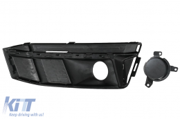 Niedriger Abdeckungen Gitter ACC für Audi A4 B9 S-Line 16-18 RS4 Look Schwarz-image-6067987