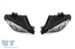 Nouveau kit de tuning de phares LED au design adapté pour Mercedes Classe C W205, S205 2014-2018 avec base chromée, gauche et droite-image-6150283