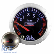 Oil Pressure Gauge Diamond Prosport Mirror Smoke 52mm With 7 Colors - CGRGAR6036063