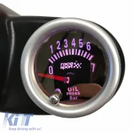 Oil Pressure Gauge Racesport Mirror Look Smoke 52mm With 7 Colors-image-6300660