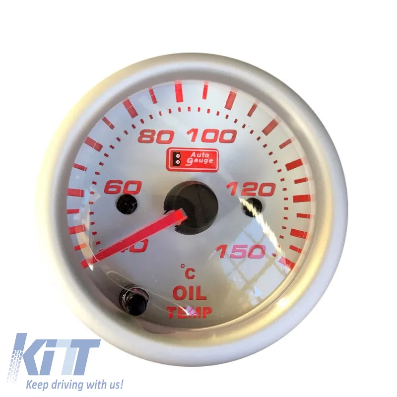 Oil Temp Gauge Auto Gauge White 52mm With 7 Colors