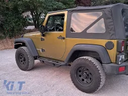 Oldal küszöb fellépő Jeep Wrangler Rubicon JK (2007-2017) 2 ajtós modellekhez, vas-image-6114183