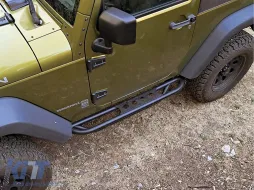 Oldal küszöb fellépő Jeep Wrangler Rubicon JK (2007-2017) 2 ajtós modellekhez, vas-image-6114184