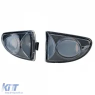 Oldalsó irányjelző szett, átlátszó üveg, fekete, Smart ForTwo Cabrio Coupe 451 2007-2015-image-6208164